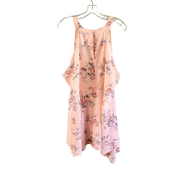 Torrid Blush Pink Floral Sleeveless Blouse Size 3X NWT - Picture 2 of 5